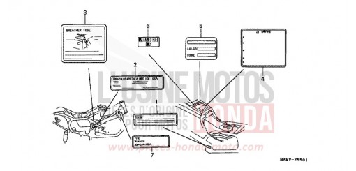 WARNETIKETT (2) GL1500SEW de 1998